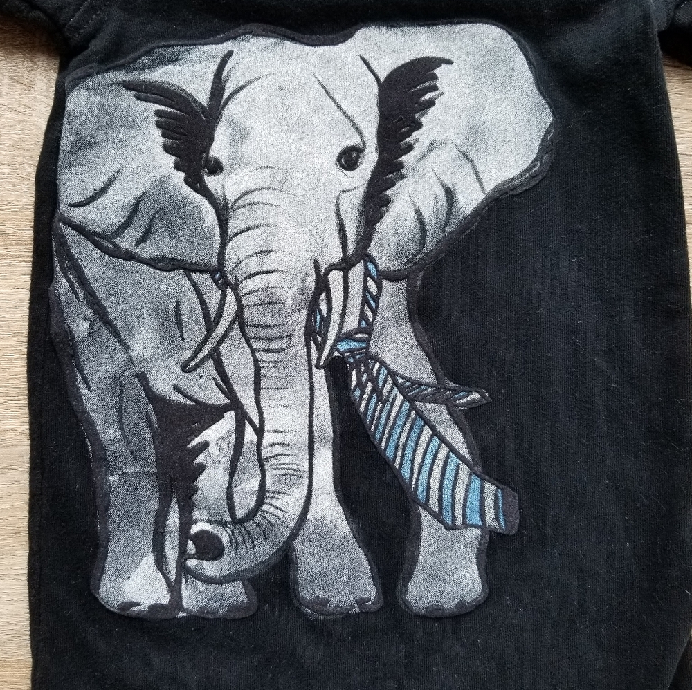 2011 vguc Gap toddler boy 6-12 months elephant romper - Picture 10 of 12